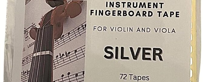 Silver Fingerboard Tape for Violin and Viola