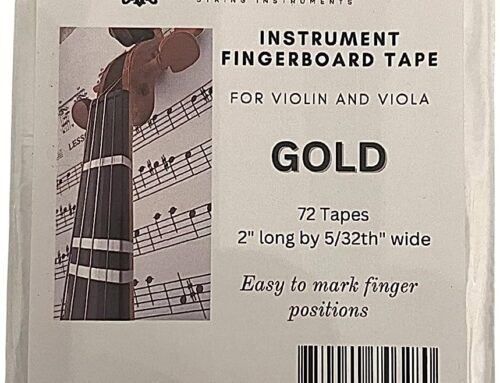 HERR Violin, Instrument Fingerboard Tape for Violin and Viola, String Instrument fingerboard Tapes, Note Positioning tape, Gold