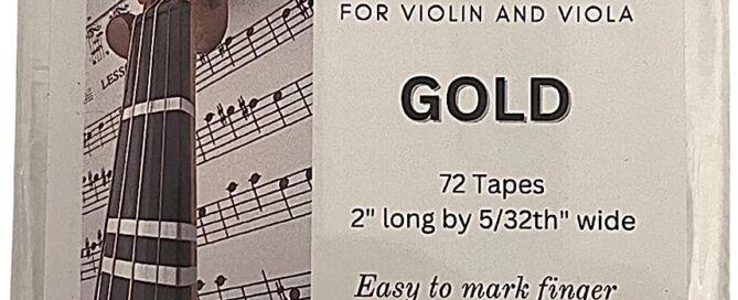 Gold Fingerboard Tape for Violin and Viola